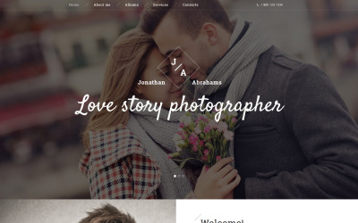 Fotografens portfölj Responsiv webbplatsmall