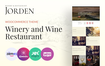 Jorden - Tema WordPress para sites de negócios de vinhos e vinícolas