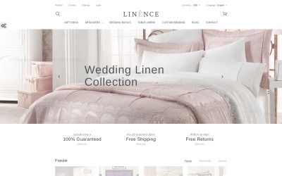 Linence - Tema da PrestaShop para roupa de cama