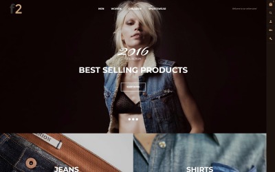 Magento Theme namens "F2 - Modeboutique" #58948