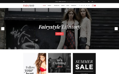 Modello di sito Web FairyStyle