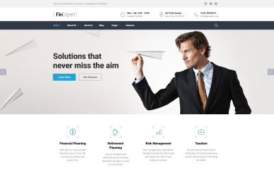 Pénzügyi tanácsadó webhelysablon