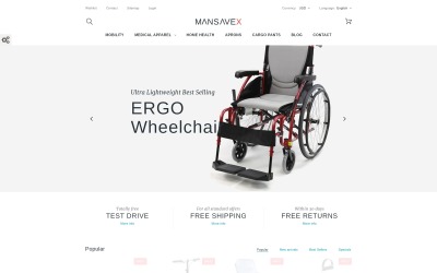 Responzivní PrestaShop motiv "Mansavex - Medical Equipment" #58979