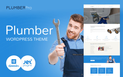 Tema De WordPress "Plumbing Services Responsive" #58990