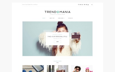 Trendomania - Тема WordPress для щоденника способу життя та моди