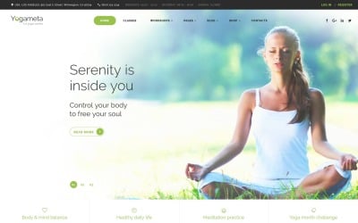 Yogameta Website Template