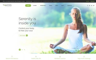 Yogameta Website-Vorlage