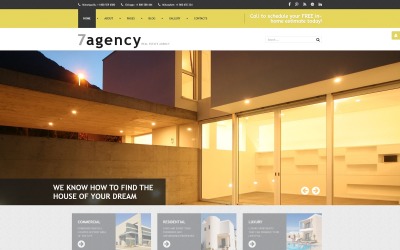7agency - Modelo de Joomla moderno para agências imobiliárias