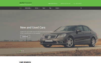 "AutoTrader" - адаптивний Шаблон сайту №59051