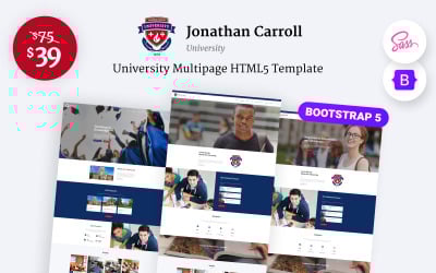 Jonathan Carroll - University Responsive HTML5 Website Template