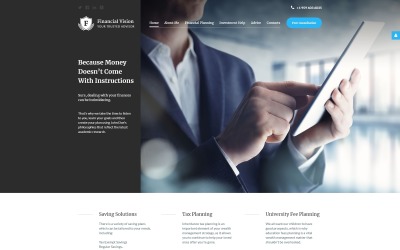 Modello Joomla Responsive #59033 "Financial Advision"