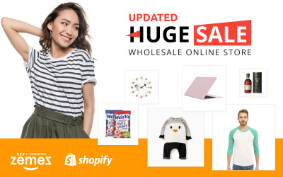 Modello Shopify Responsive #59036 "Huge Sale"
