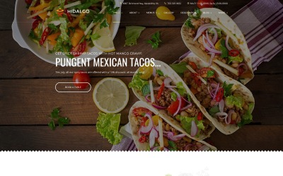 Modello WordPress Responsive #59006 "Hidalgo - Mexican Food Restaurant"