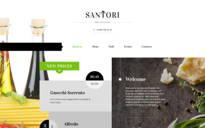 Plantilla Web "Santori" #59098