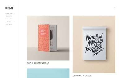 Remi - Photographer Portfolio WordPress Theme WordPress-tema #59020