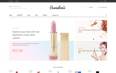 Responsive Cosmetorix Shopify Theme #59087