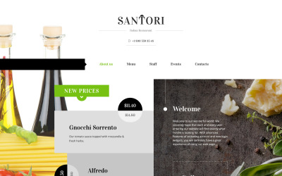 Responsive Santori Website Template Web Sitesi #59098