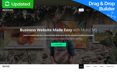 Responsivt Spectrum Business Moto CMS 3-mall #59000
