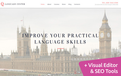 Responsywny szablon Moto CMS 3 Language Center - English School #59056