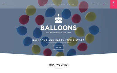 Шаблон OpenCart Воздушные шары