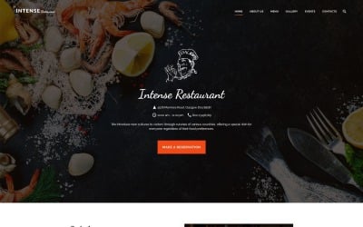 Šablona webových stránek restaurace INTENSE
