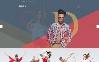 Template WooCommerce Responsive #59038 "Posh - Urban Fashion"