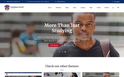 "University Responsive" Responsive Website template №59029