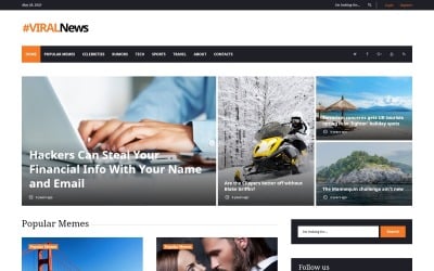 Viral News Portal &amp; Magazine WordPress Theme