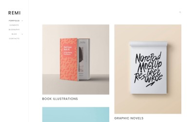 WordPress Theme namens "Remi - Photographer Portfolio" #59020