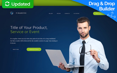 "Business & Services Landing Page Template" - Шаблон цільової сторінки №59191