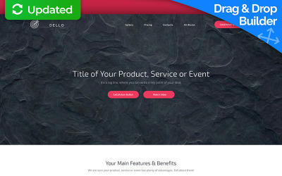"Business & Services Landing Page Template" - Шаблон цільової сторінки №59193