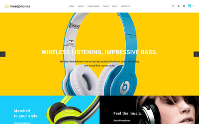 Headphones OpenCart Template