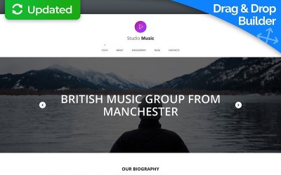 Music Band Moto CMS 3 Template #59135