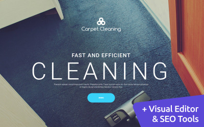 Plantilla Moto CMS 3 para limpieza de alfombras