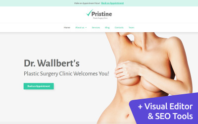 Plantilla Moto CMS 3 "Plastic Surgery" #59174