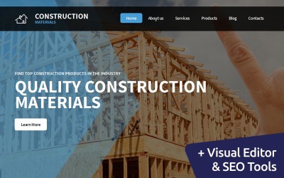 Responsywny szablon Moto CMS 3 Manufacturing #59122