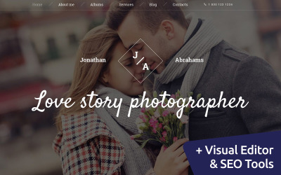 Szablon Moto CMS 3 Love Story Photographer