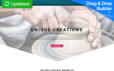 Template Moto CMS 3 Responsive #59134 per Un Sito di Hobby