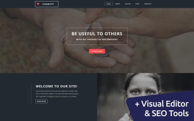 Best Charity Moto CMS 3 Template