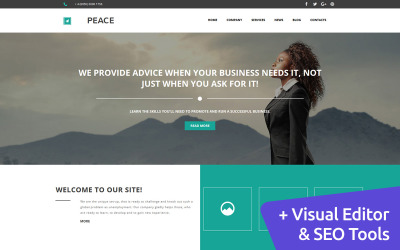 Business and Consulting Moto CMS 3 Template