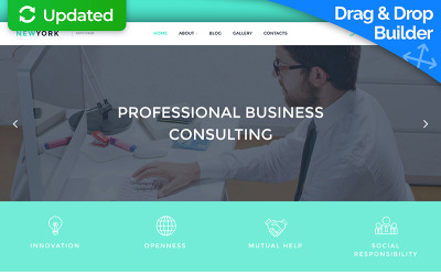 Consulting Responsive Moto CMS 3 Template