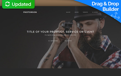Landing Page Template für Fotografen Portfolio #59238