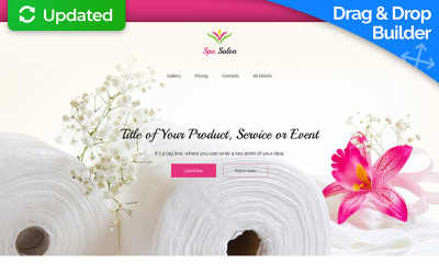 Massage Salon Responsive Landing Page Template