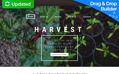 Plantilla Moto CMS 3 Responsive para Sitio de Agricultura #59260