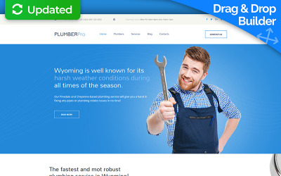 Plumbing Moto CMS 3 Template