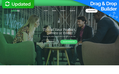 Šablona mikrostránek "Financial Advisor Landing Page Template" #59234