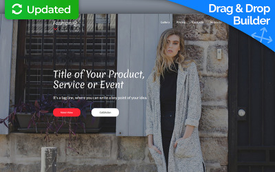 Szablon Landing Page #59247 na temat: sklep modowy
