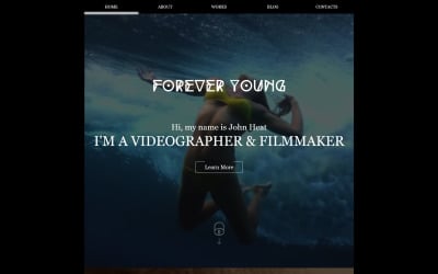 Videographer Responsive Website Template