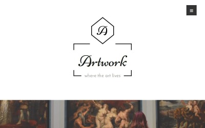 WordPress-tema för konst och fotografi - konstverk