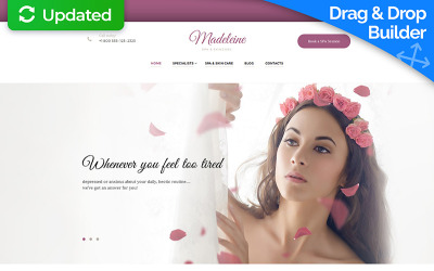 Beauty Salon Responsive Moto CMS 3 Template